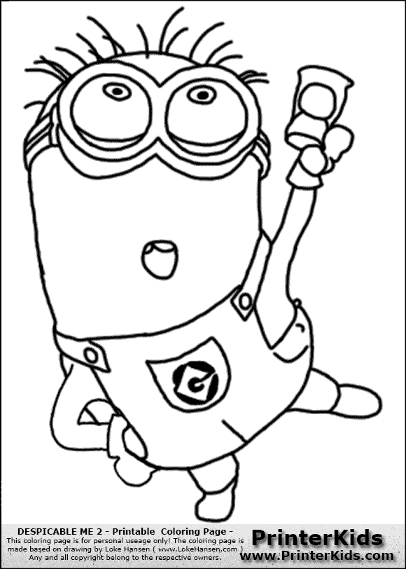 yellow minion coloring pages - photo #22