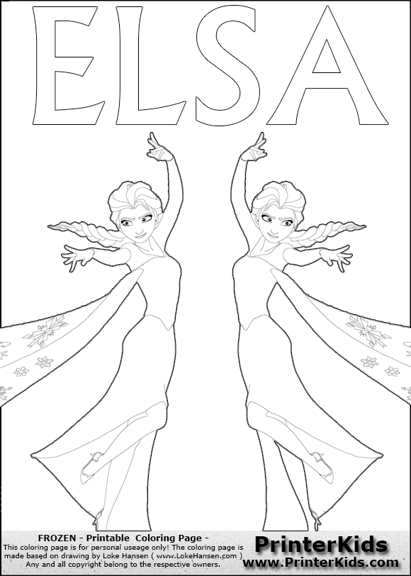 frozen elsa printable coloring page coloring page with elsa from the title=